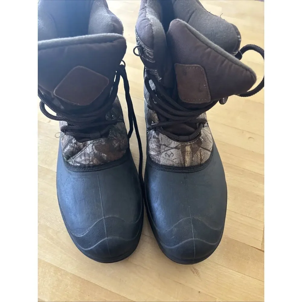 Men’s 13 Ozark Trail camo boots 3M Thinsulate insulation waterproof rubber shell